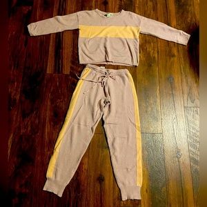 Anthropology Peach & Lavender Wool Loungewear